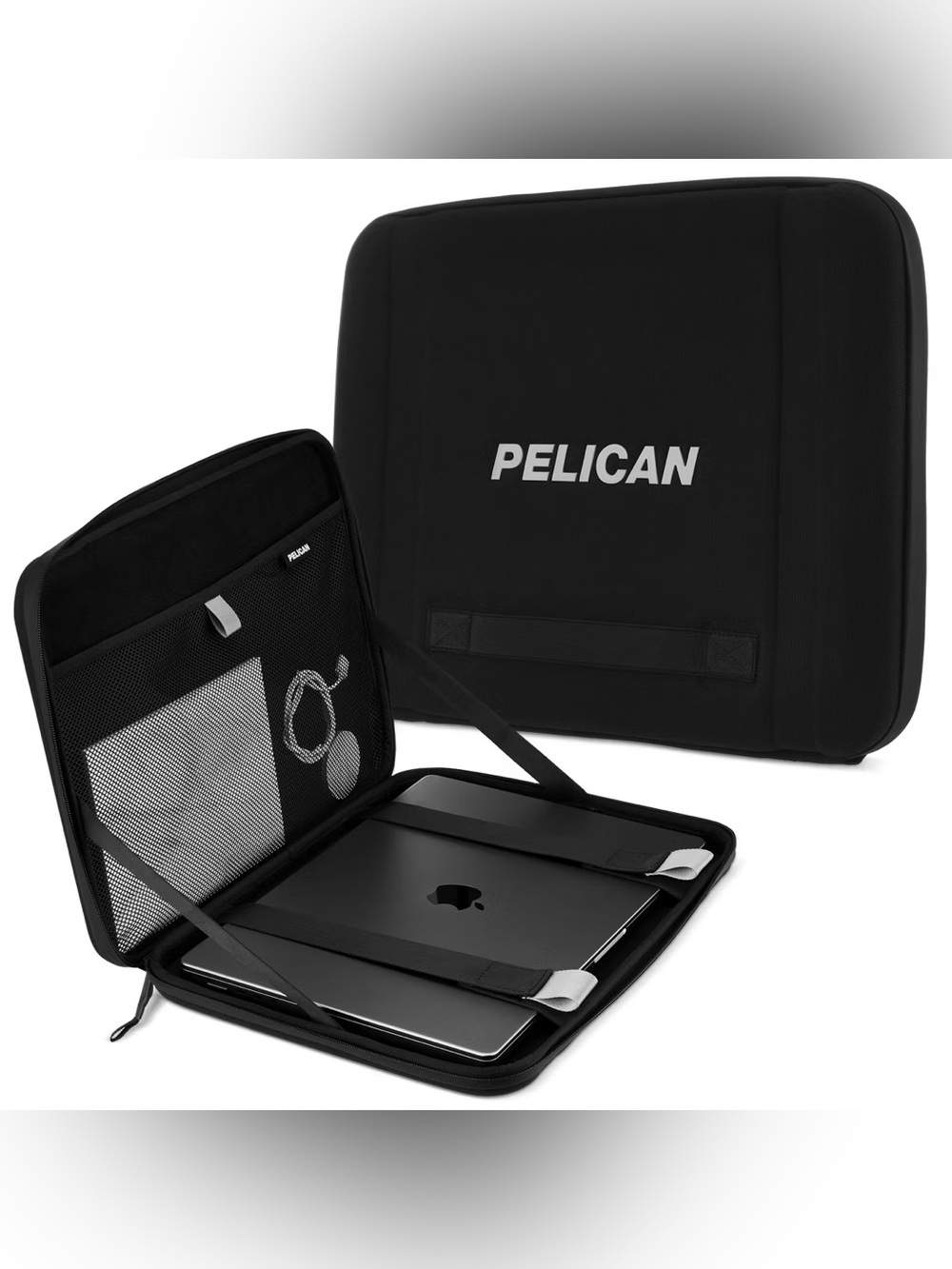 NWOT Pelican Black Canvas Padded Adventurer Laptop Sleeve 16.2" Organizer Case